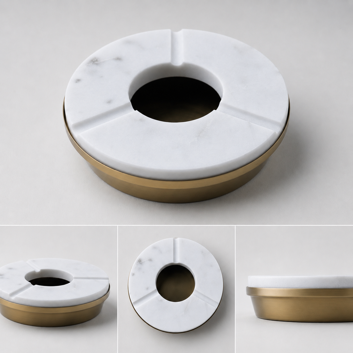 Brassvane marble cigar ashtray additional view 3