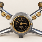 Brassvane aviator desk clock additional view 5