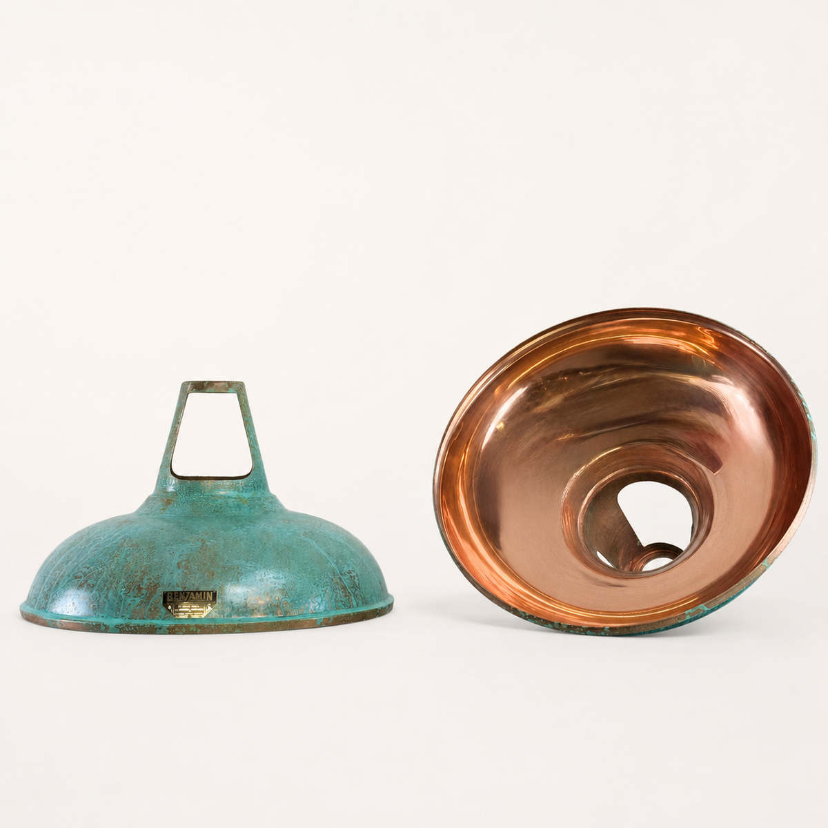 Brassvane copper verdigris pendant light additional view 9