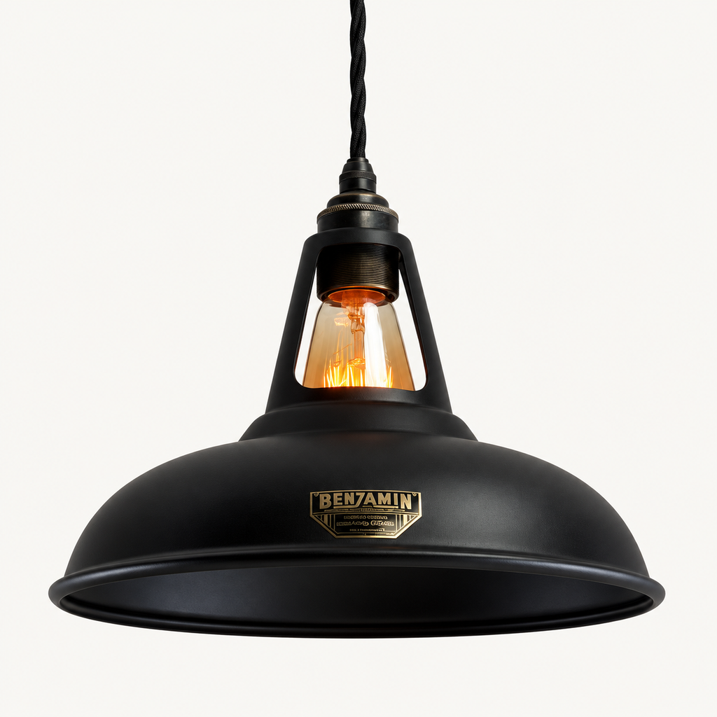 Brassvane matt black pendant light additional view 7