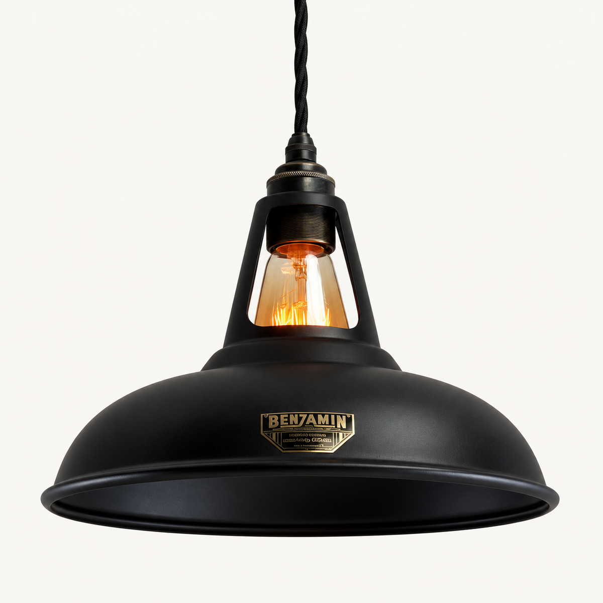 Brassvane matt black pendant light additional view 7
