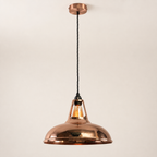 Brassvane handspun copper pendant light additional view 8