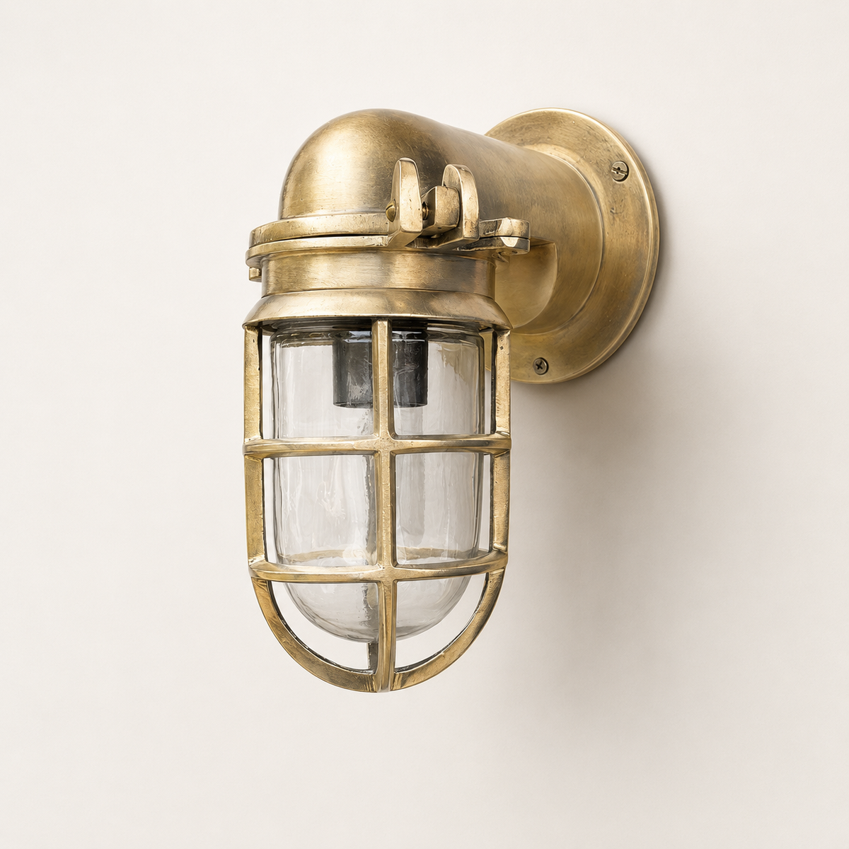 Brassvane raw brass outdoor wall light additional view 5