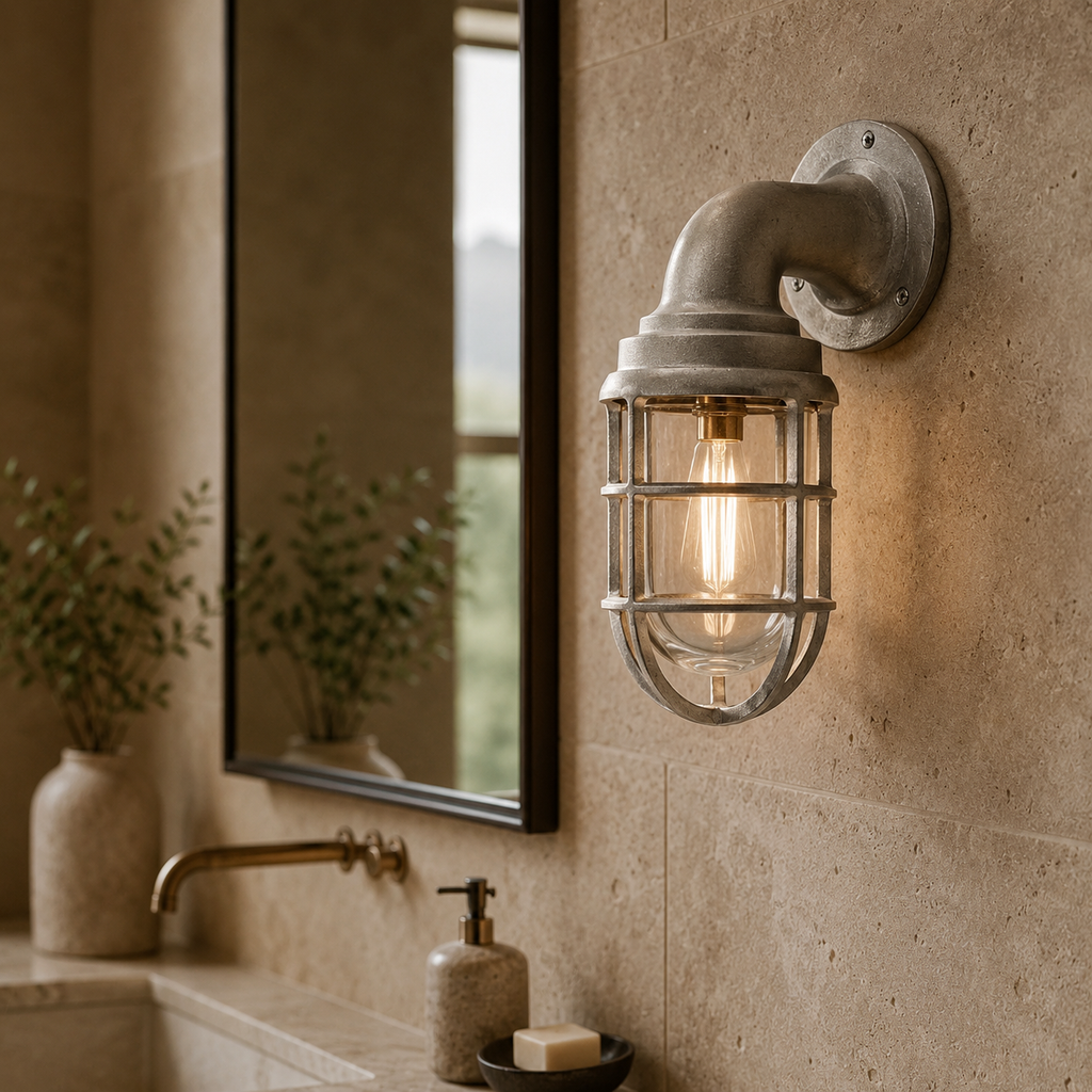 Brassvane raw cast swan neck wall light additional view 10