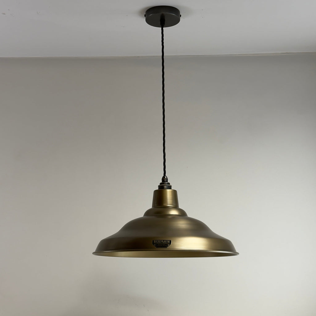 Brassvane antique brass pendant light additional view 2