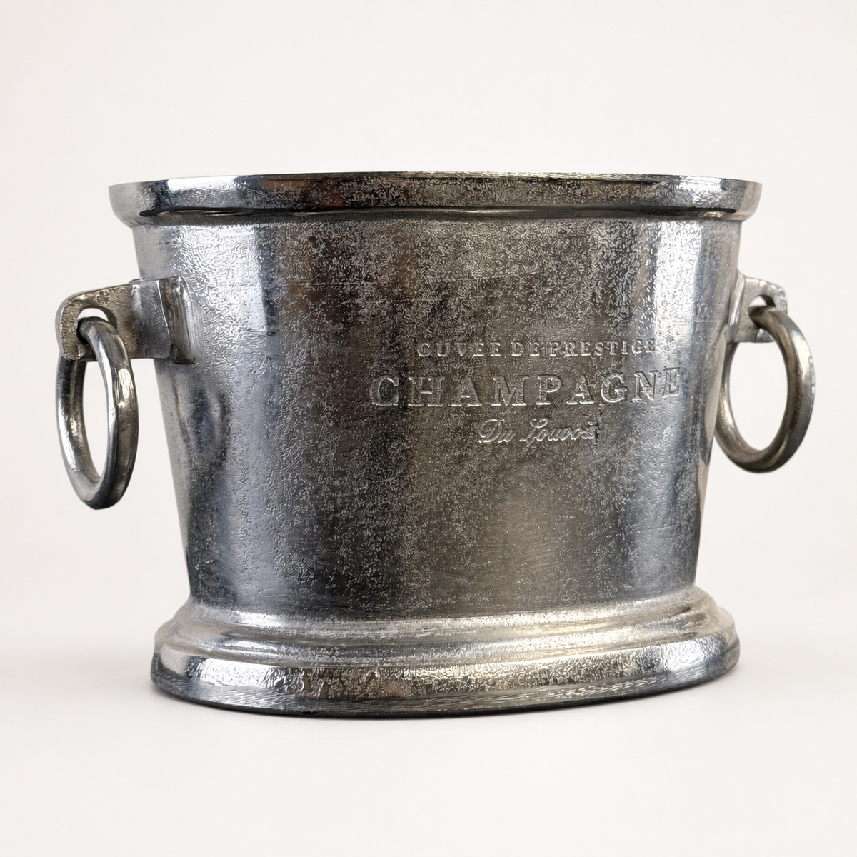 Brassvane raw cast champagne ice bucket additional view 3