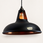 Brassvane matt black and copper pendant light additional view 4