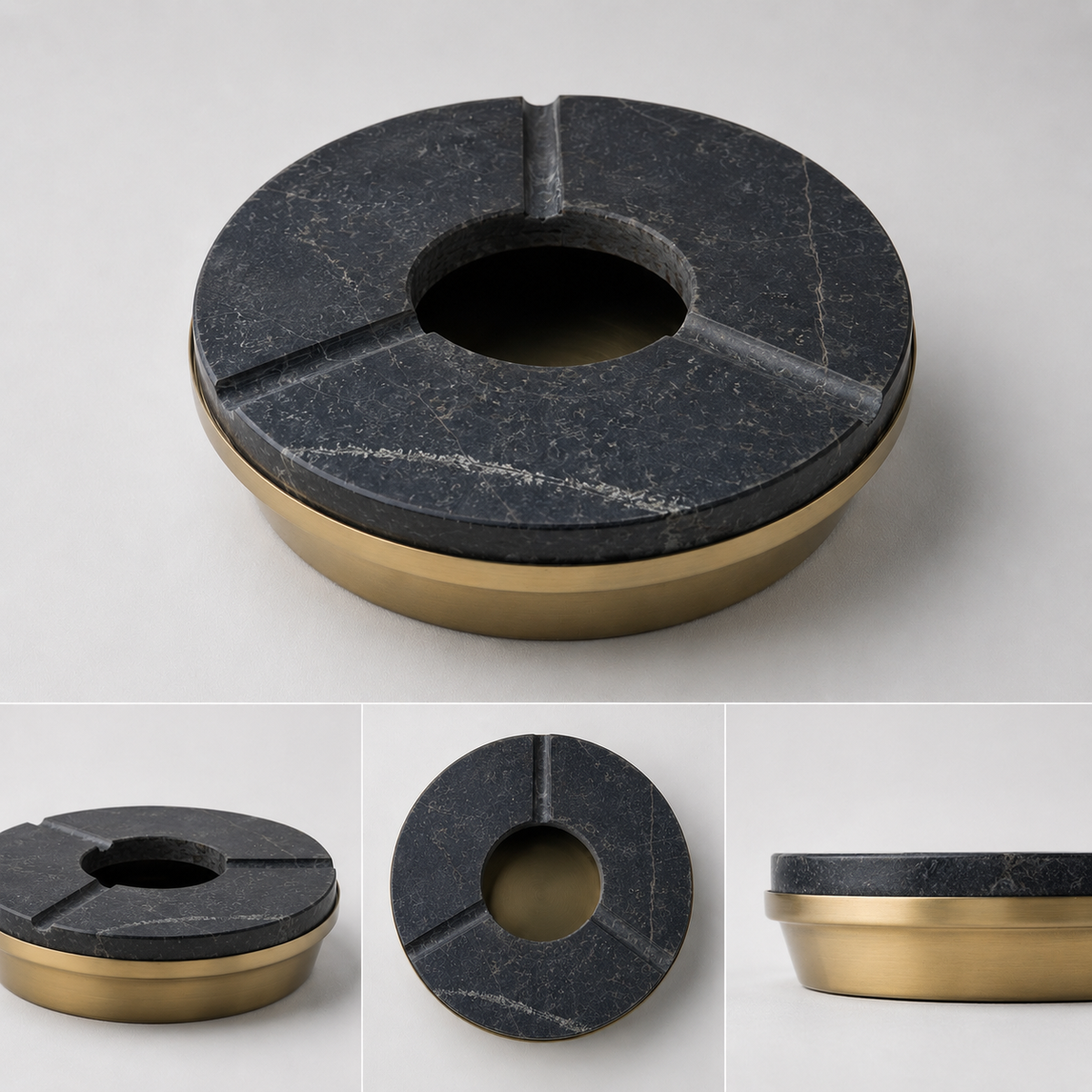 Brassvane marble cigar ashtray additional view 7