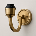 Brassvane antique brass wall sconce overall view