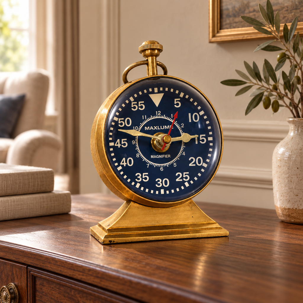 Brassvane ships table clock additional view 2