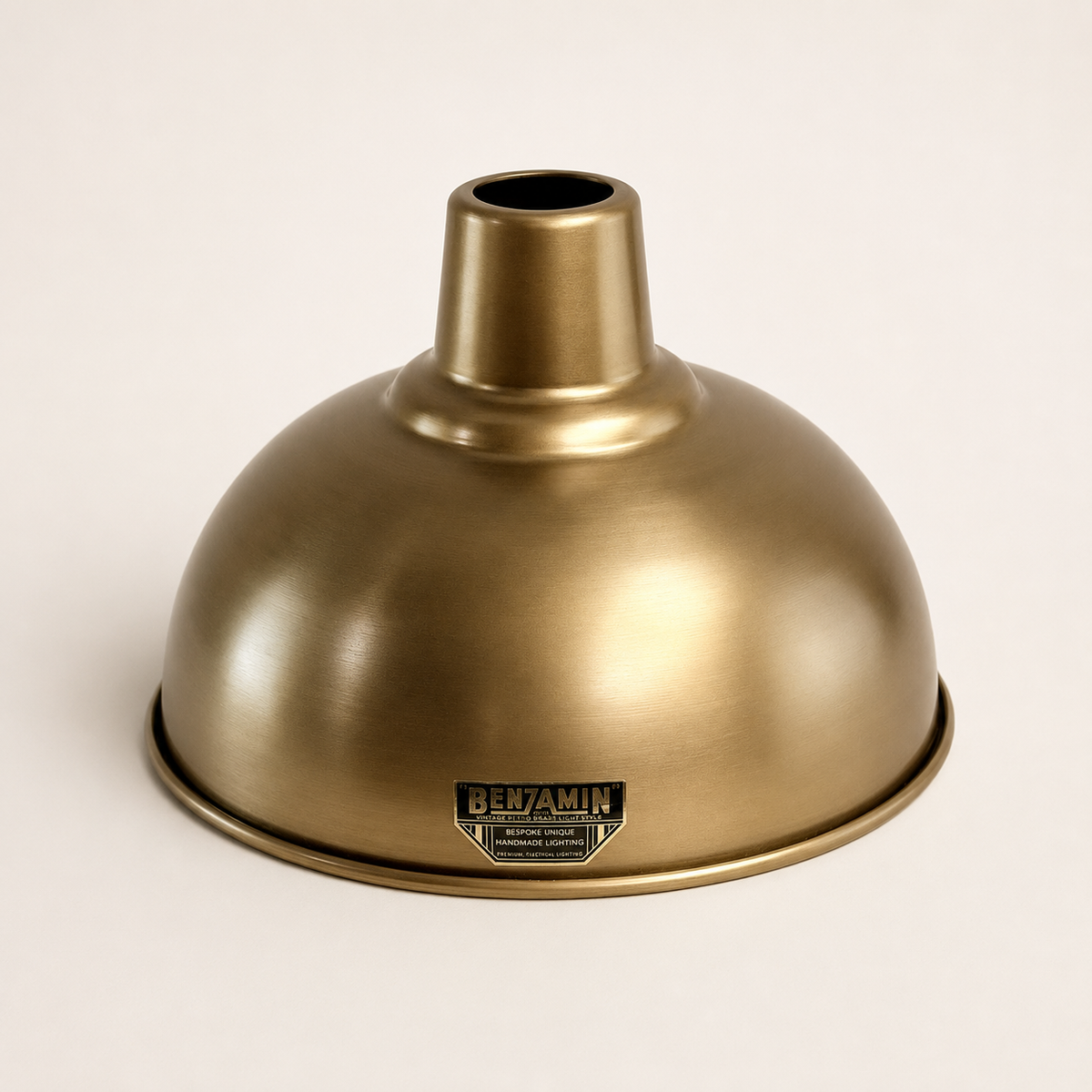 Brassvane antique brass dome pendant light additional view 7