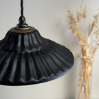 Brassvane matt black ceramic pendant light additional view 4