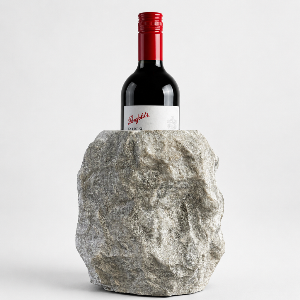 Brassvane marble wine bottle holder additional view 7