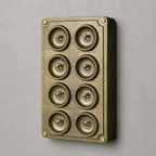 Brassvane 8 gang toggle light switch additional view 3