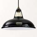 Brassvane midnight black pendant light overall view