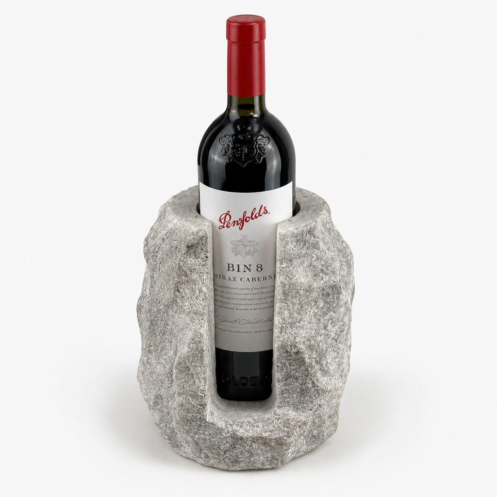 Brassvane marble wine bottle holder additional view 4
