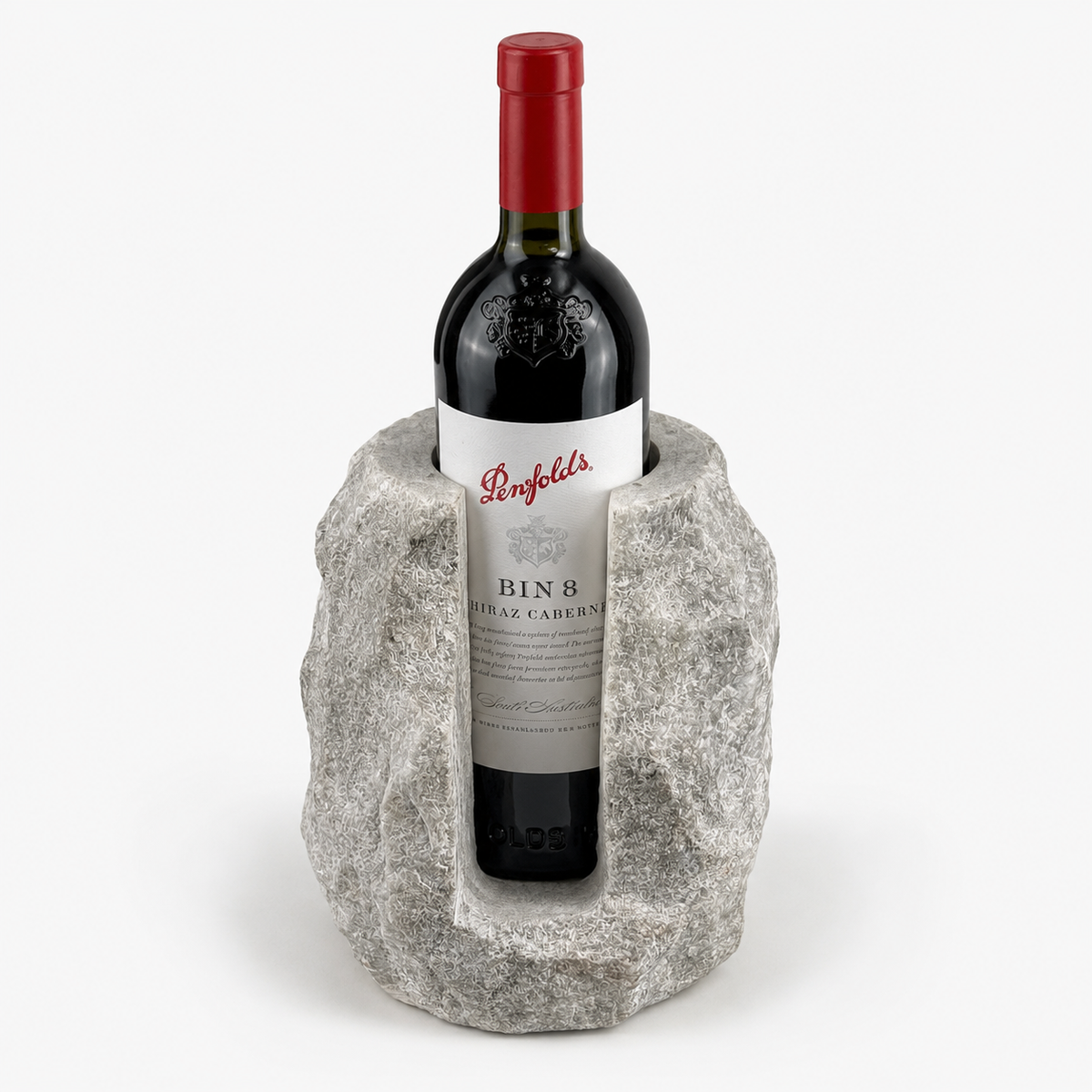Brassvane marble wine bottle holder additional view 4