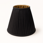 Brassvane black and gold pleated lampshade additional view 3