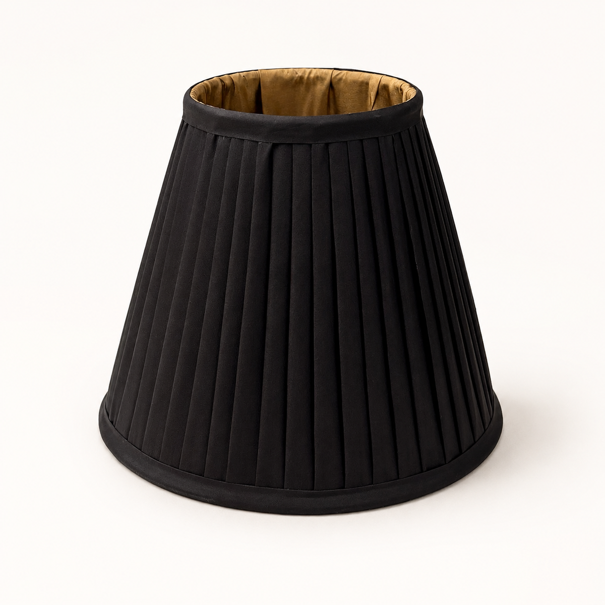 Brassvane black and gold pleated lampshade additional view 3