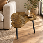 Brassvane brass clover side table additional view 2