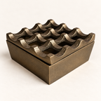 Brassvane antique brass ashtray overall view