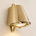Brassvane solid brass outdoor wall light overall view