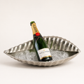 Brassvane clam shell champagne ice bucket overall view
