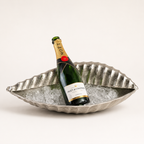 Brassvane clam shell champagne ice bucket overall view