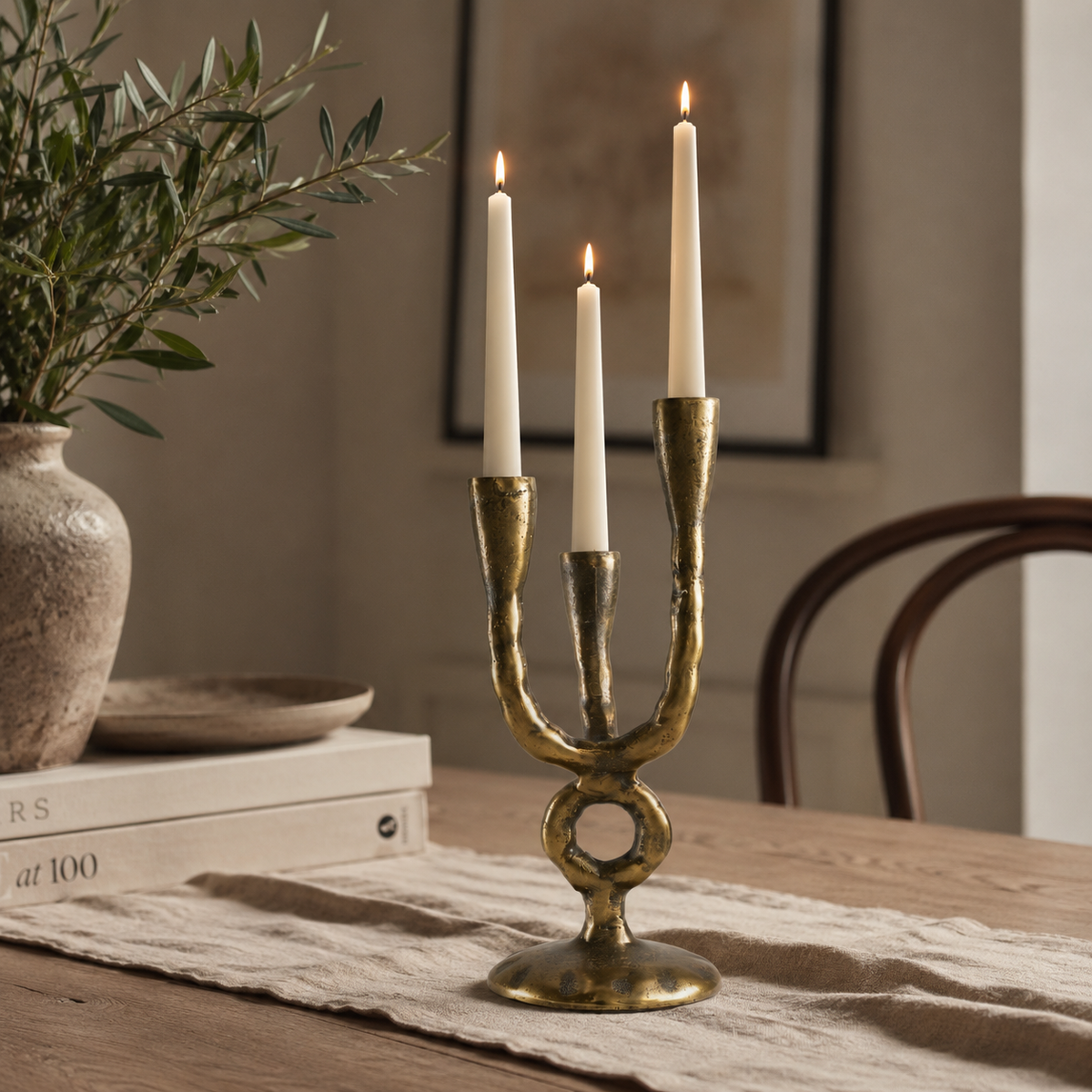 Brassvane antique brass candelabra additional view 2