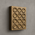 Brassvane 12 gang toggle light switch overall view