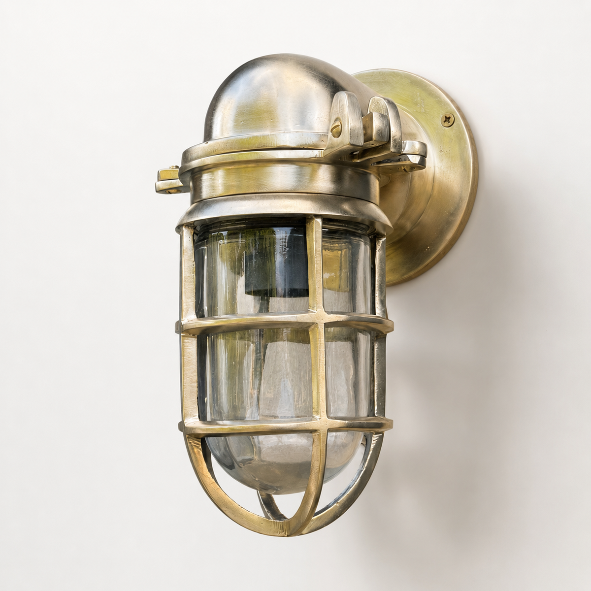 Brassvane raw brass outdoor wall light additional view 3