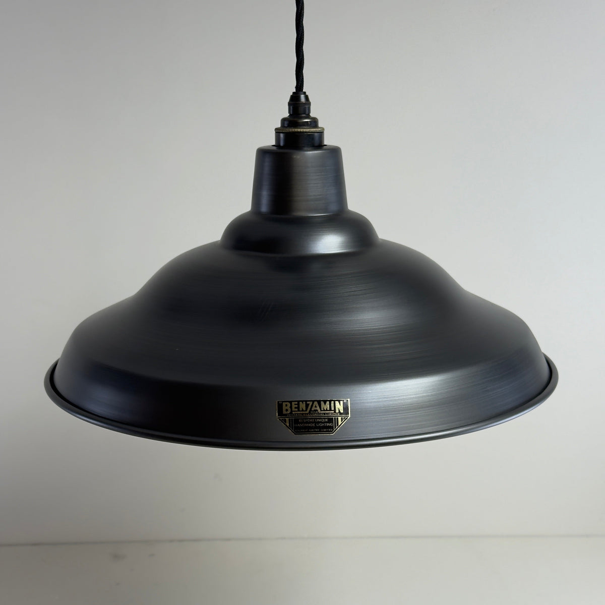 Brassvane pewter factory pendant light additional view 3
