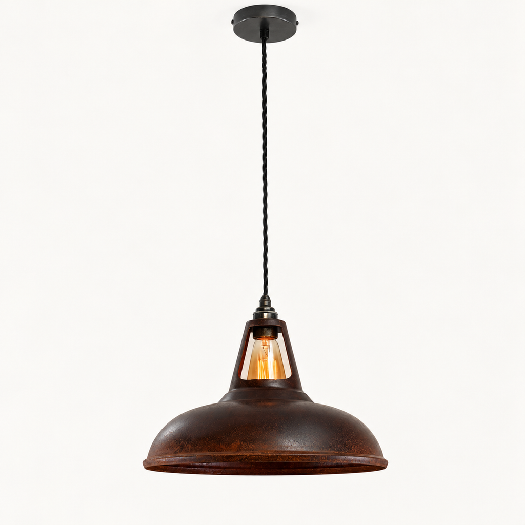 Brassvane rusted pendant light additional view 4