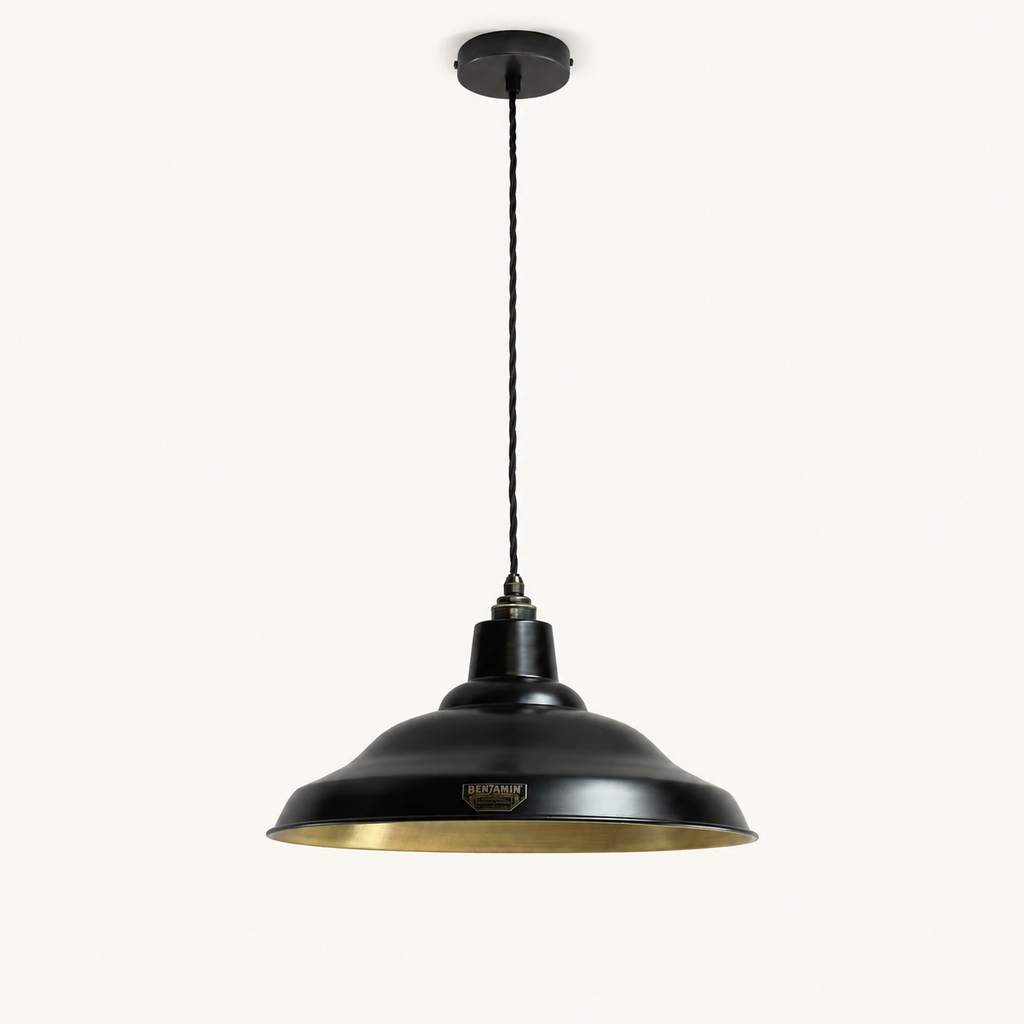 Brassvane antique brass pendant light additional view 3