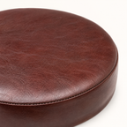 Brassvane oxblood leather bar stool seat additional view 6