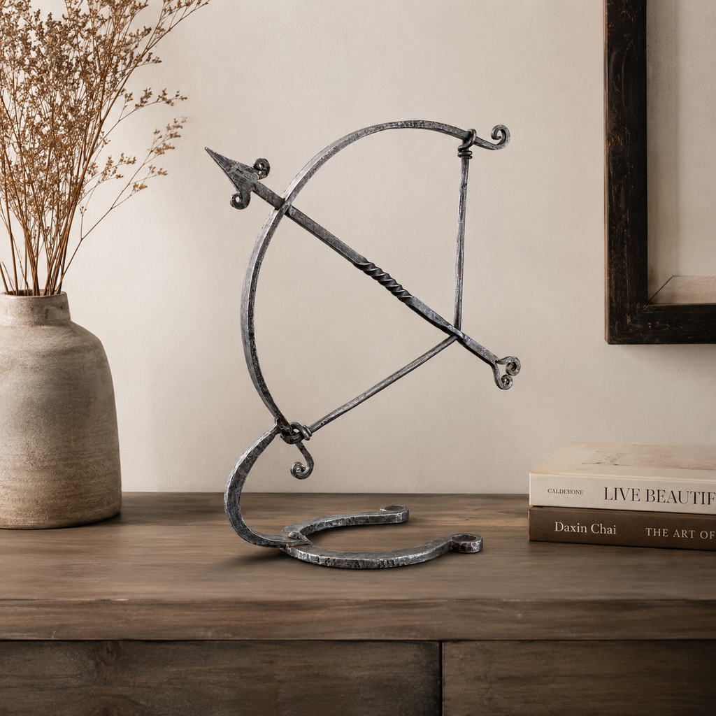 Brassvane wrought iron archer sculpture additional view 2