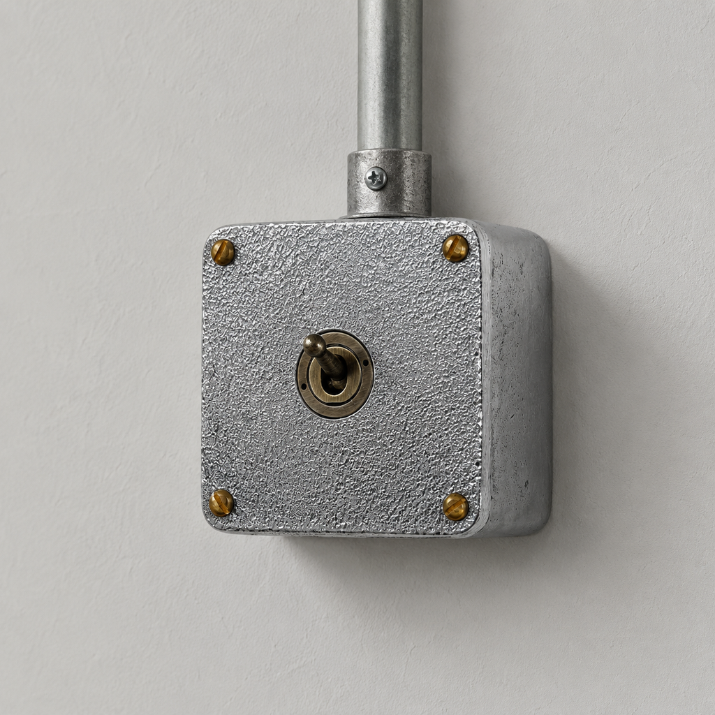 Brassvane surface mounted conduit toggle switch additional view 7