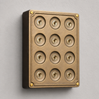 Brassvane 12 gang light switch additional view 6