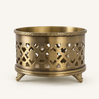 Brassvane antique brass wine bottle holder additional view 3