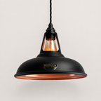 Brassvane matt black and copper pendant light additional view 4