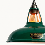 Brassvane racing green pendant light additional view 7