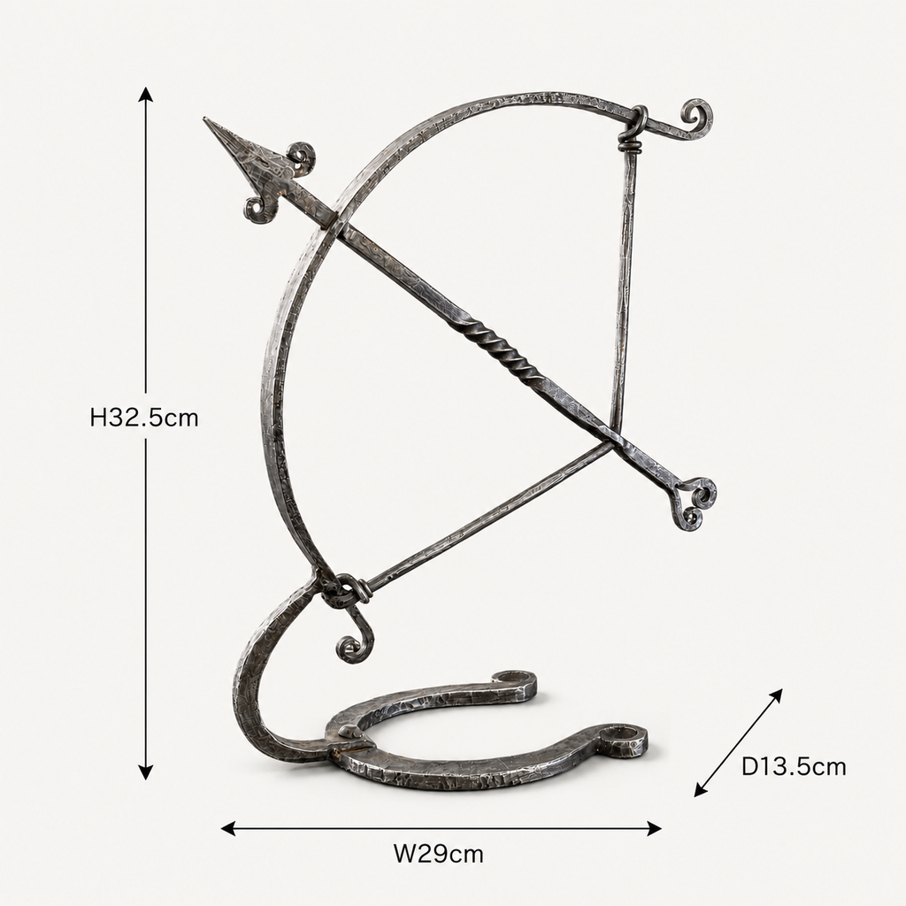 Brassvane wrought iron archer sculpture additional view 9