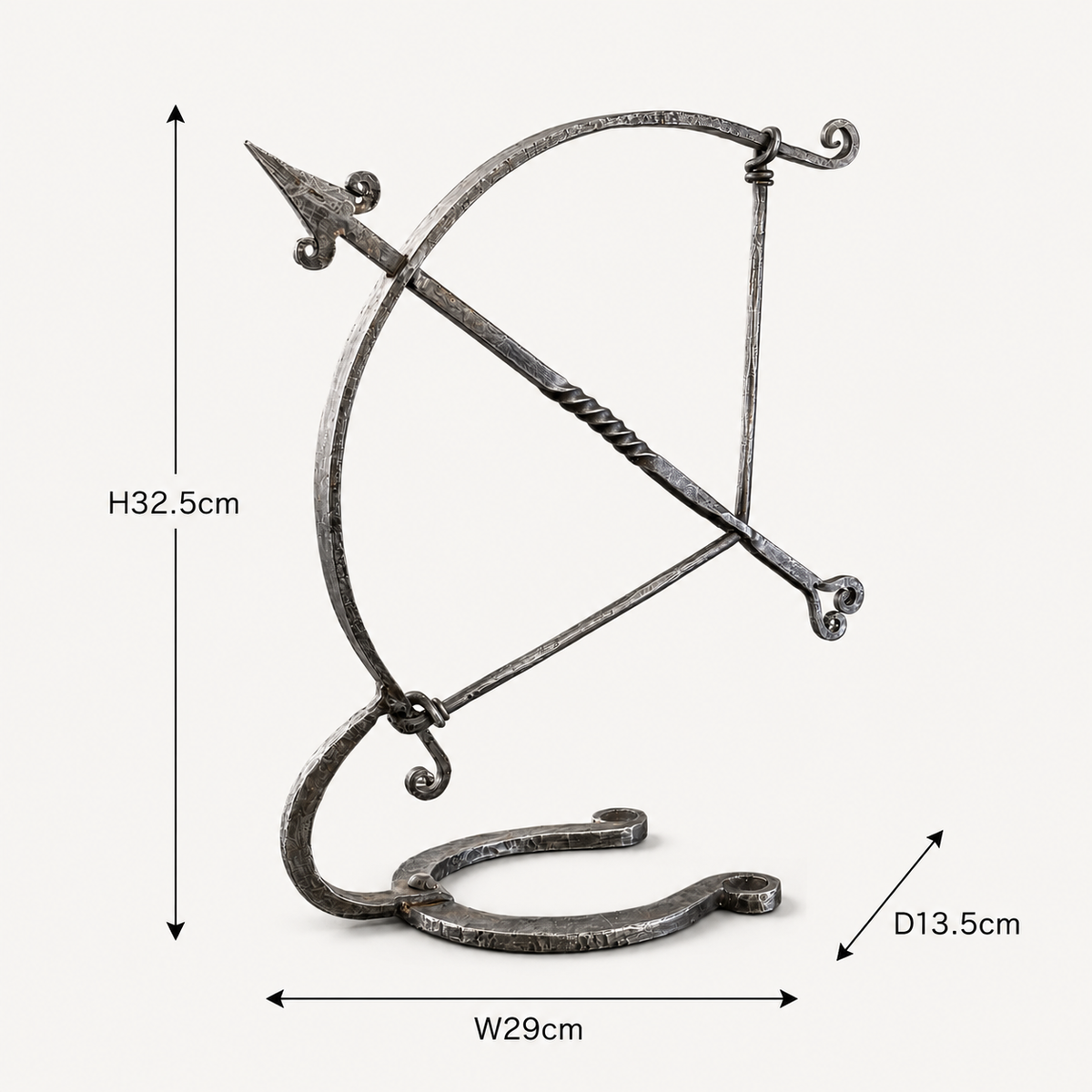 Brassvane wrought iron archer sculpture additional view 9