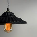 Brassvane matt black ceramic pendant light additional view 9