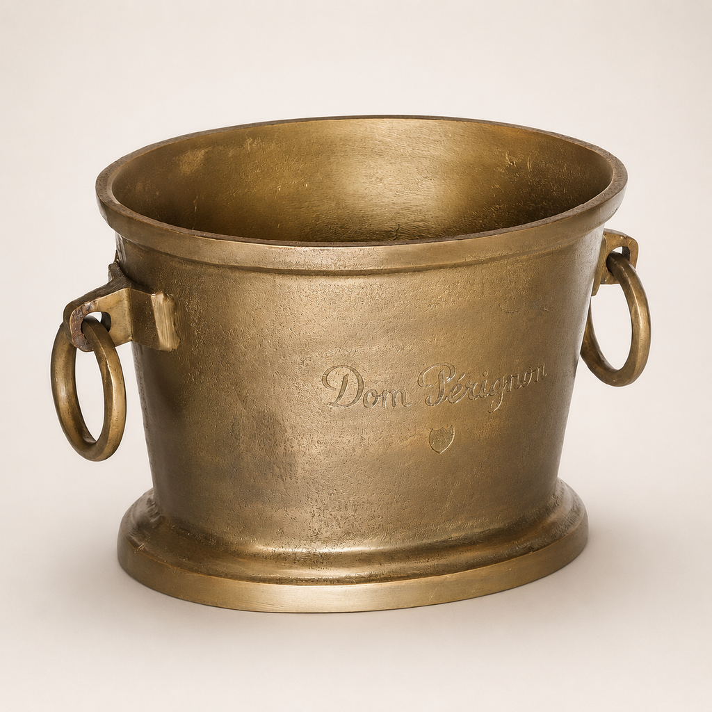 Brassvane antique brass champagne ice bucket additional view 8