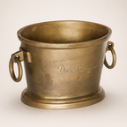 Brassvane antique brass champagne ice bucket additional view 8