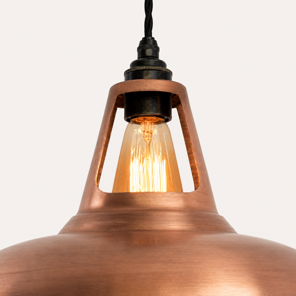 Brassvane antique copper pendant light additional view 9