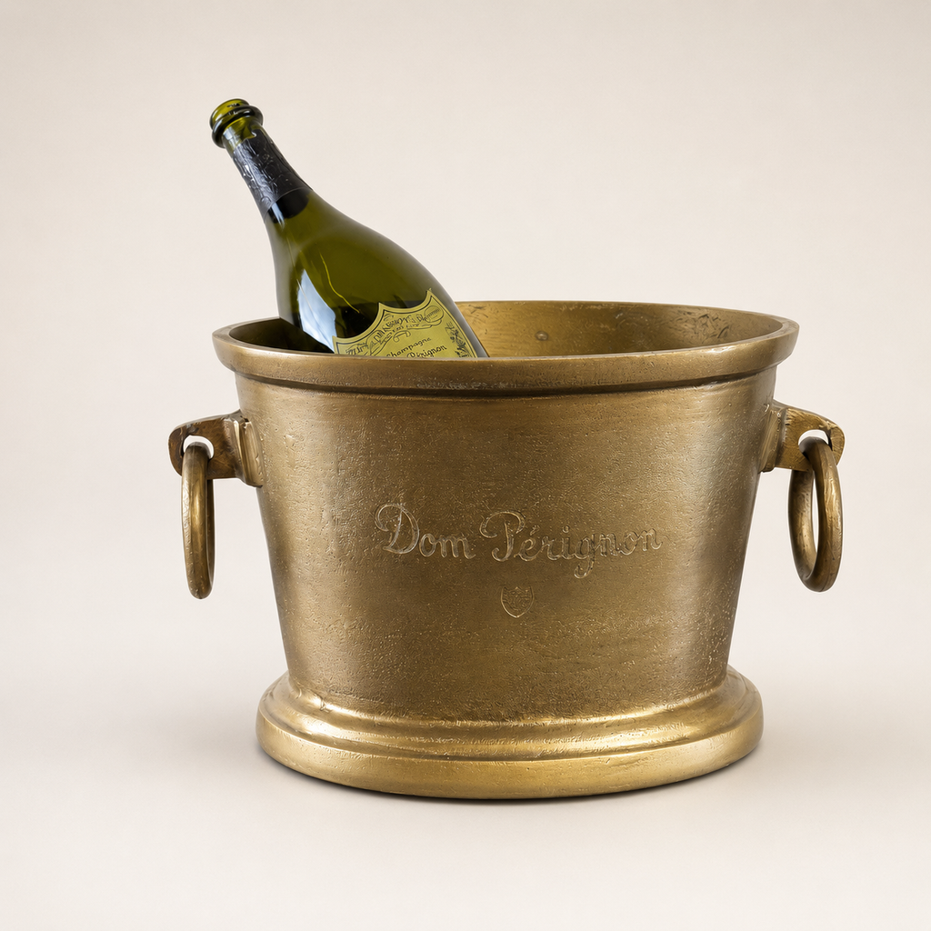 Brassvane antique brass champagne ice bucket additional view 4