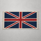 Brassvane union jack jute runner rug overall view