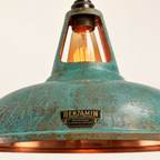 Brassvane copper verdigris pendant light additional view 6